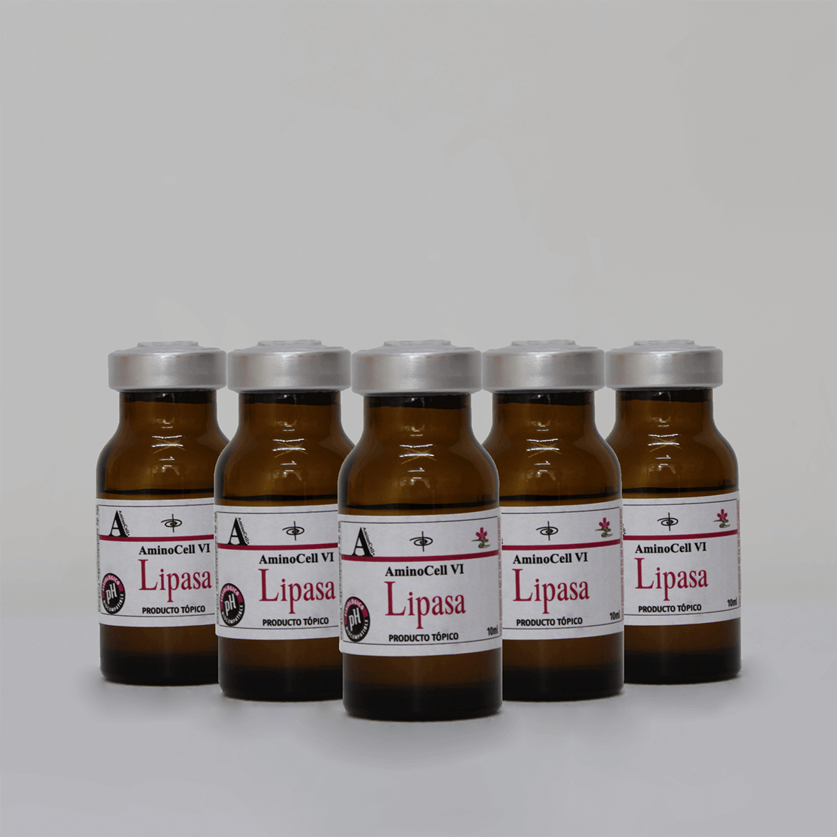 Lipasa 5 viales de 10ml.