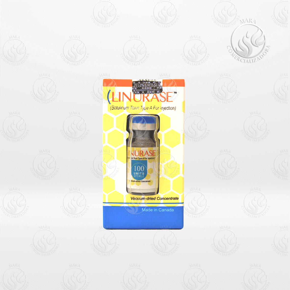 Toxina Botulínica de Linurase 100 unidades tipo A en vial para uso estético profesional