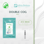 Hilos tensores Double COG 21G x 60mm de PDO con punta tipo LA para lifting en áreas delgadas como cuello y pómulos.
