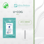 Hilos tensores U-COG 21G x 110mm de PDO con punta roma para lifting facial y reafirmación de tejidos.